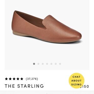BARELY WORN Birdie’s The Starling in Cognac Leather.